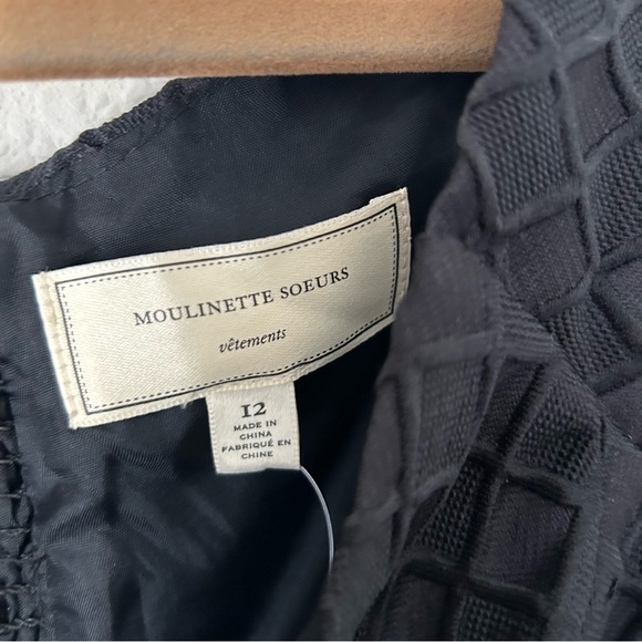 NWT Moulinette Soeurs Minnette Jacquard Off the Shoulder Mini Dress - Picture 5 of 7